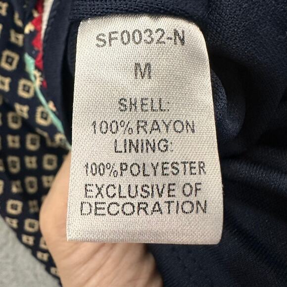 THML Medium Halter Top Dress Embroidery Lined Casual Vacation Beach Party Fun - Picture 8 of 12